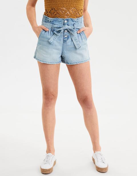 paperbag mom shorts