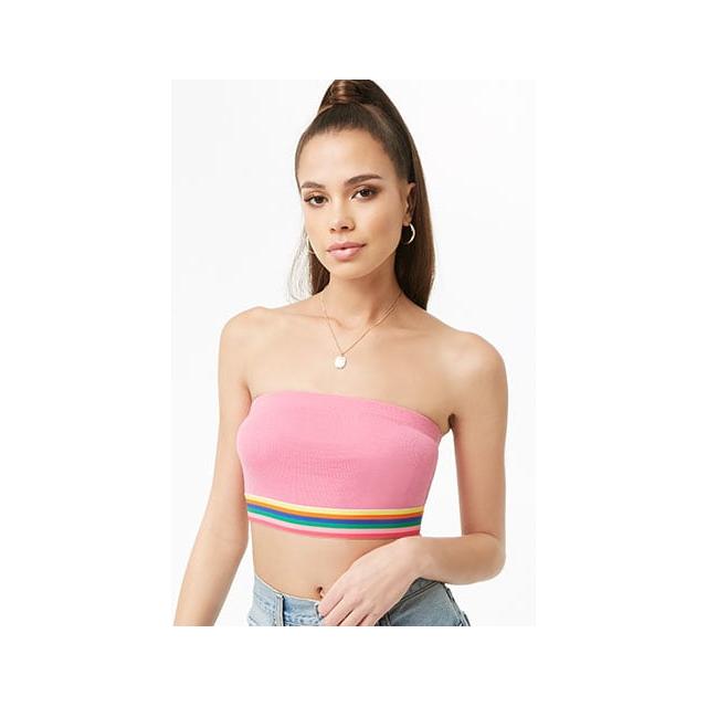 forever 21 rainbow crop top