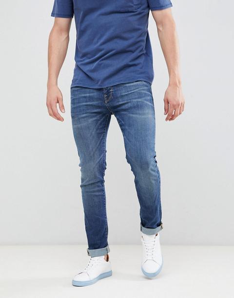 Vaqueros De Corte Slim En Azul Medio De Selected Homme