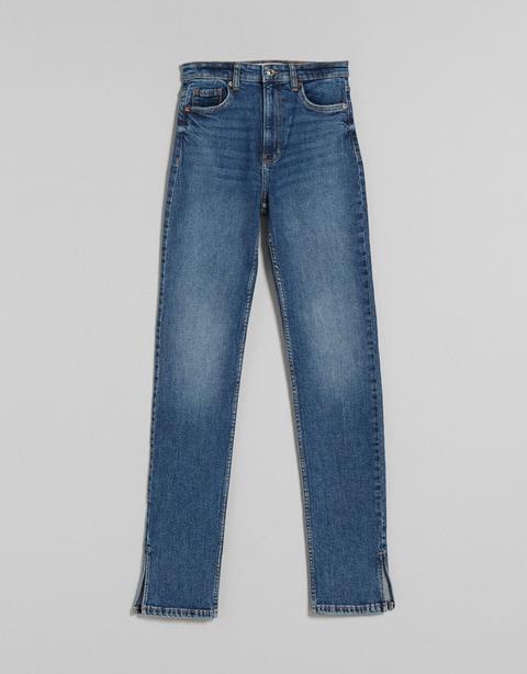 Jeans Skinny High Waist Abertura