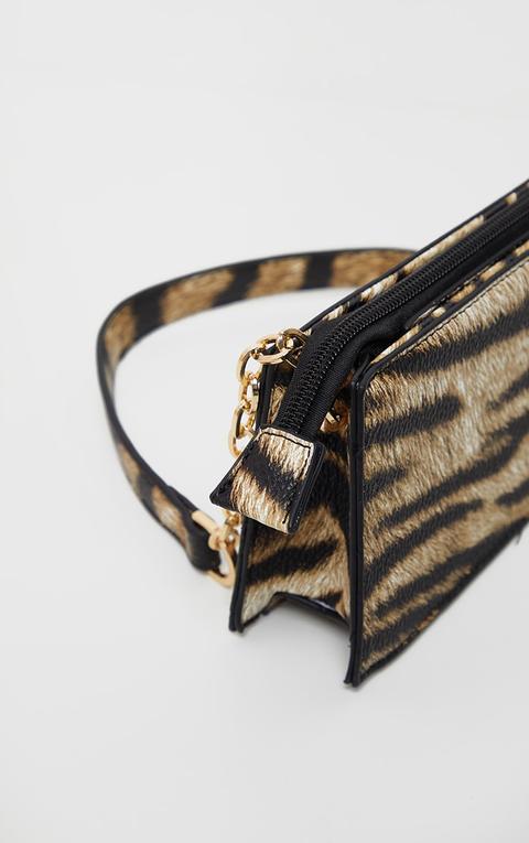 Tiger Chain Handle 90s Shoulder Bag