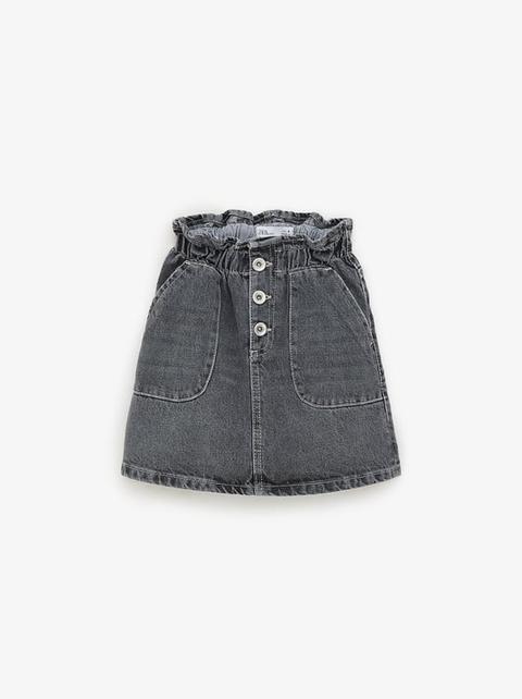 Falda Denim Goma