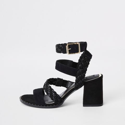 black strappy heels river island