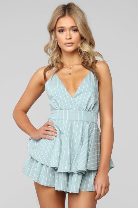 My One And Only Romper - Sage