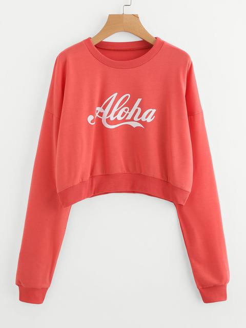 Letter Print Sweatshirt