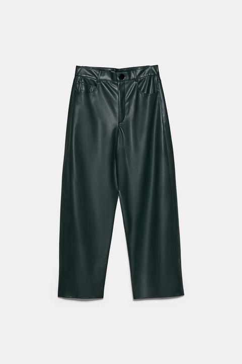 Jupe culotte Effet Cuir from Zara on 21 Buttons