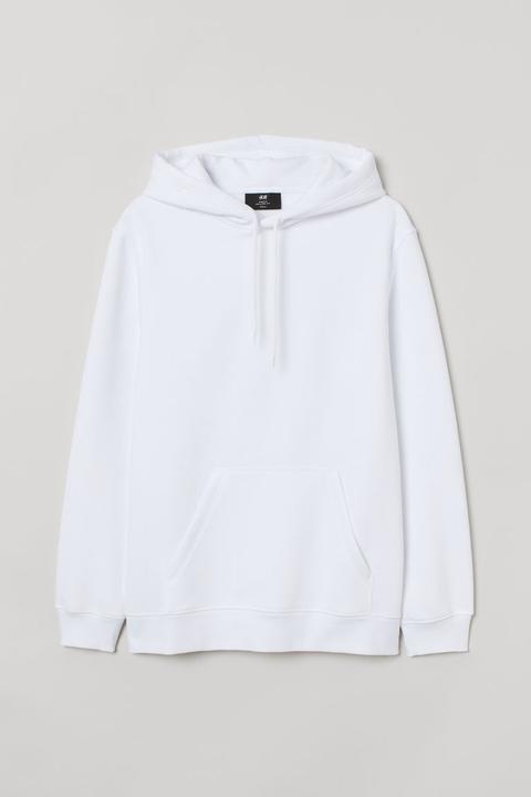 Sudadera Relaxed Fit - Blanco