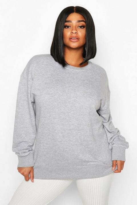 Sweat Oversize Plus - Gris - 56, Gris