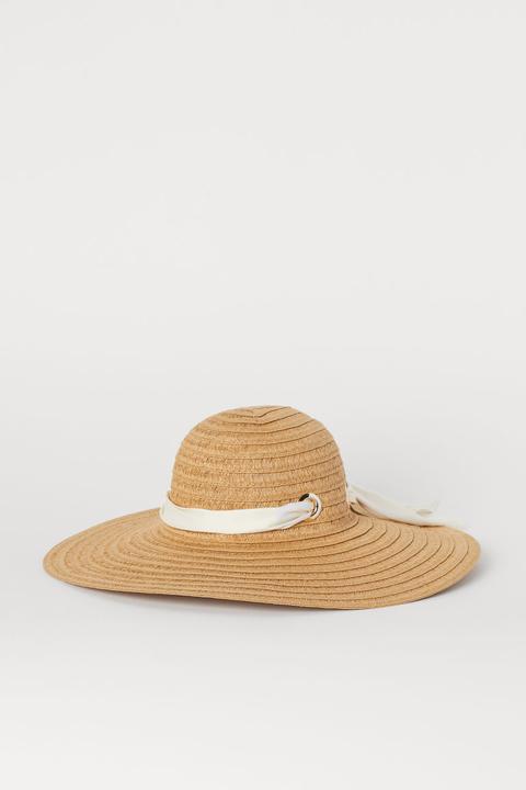 H & M - Cappello In Cartapaglia - Beige