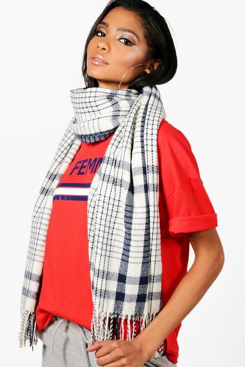 Mono Check Scarf