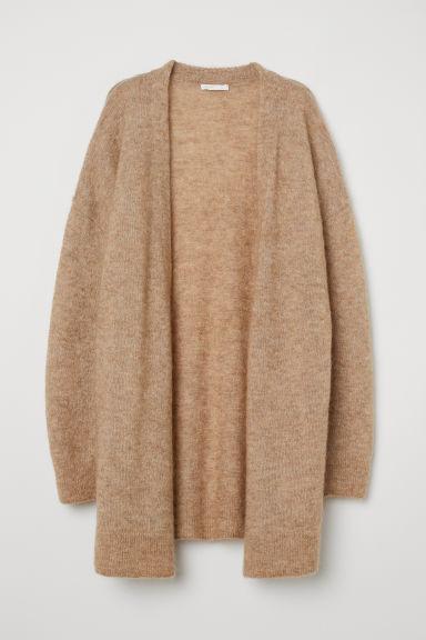 H & M - Cardigan In Misto Mohair - Beige