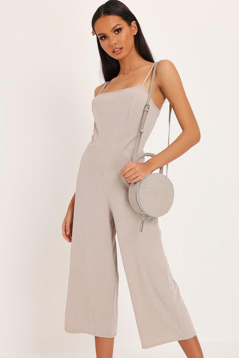 grey strappy jumpsuit