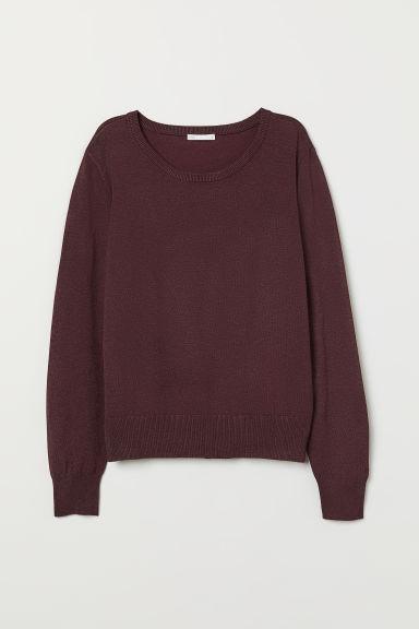 H & M - Pullover In Maglia Fine - Rosso