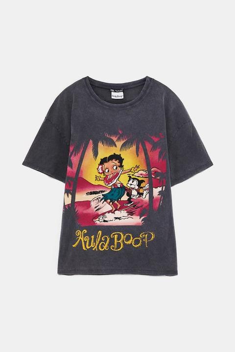 Betty Boop™ Print T-shirt from Zara on 