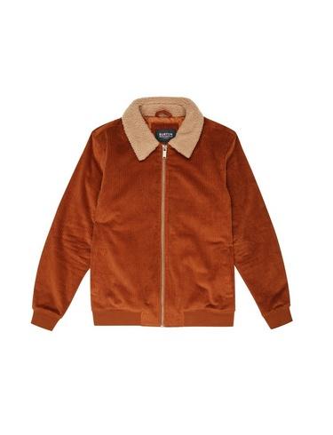 Mens Tan Cord Borg Collar Bomber Jacket, Tan