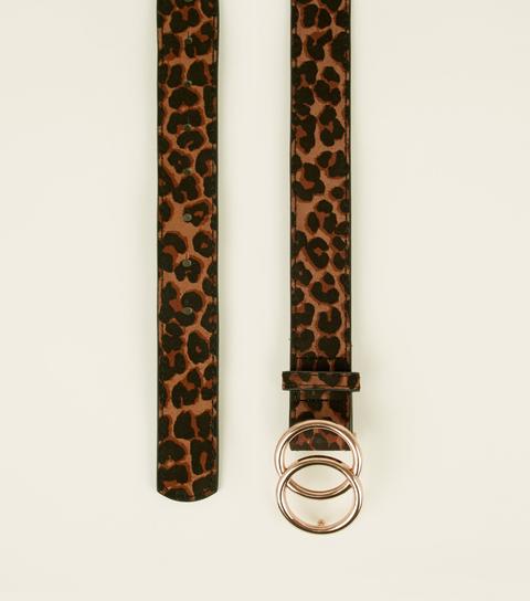 leopard print belt new look