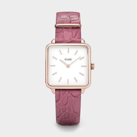 La Tétragone Leather Berry Alligator, Rose Gold Colour