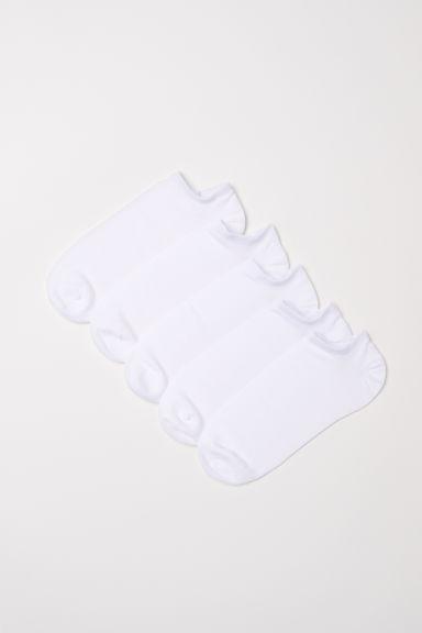 5-p. Schnelltrocknende Socken - White - Damen