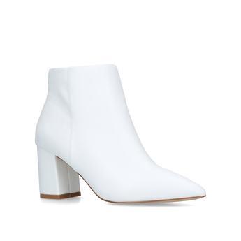 Carvela Sleek - White Block Heel Ankle 