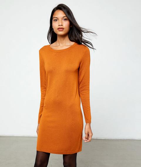 Robe Pull - Dina - M - Orange - Femme - Etam
