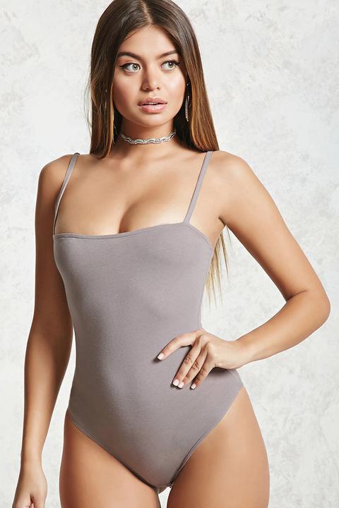 Square Neck Cami Bodysuit