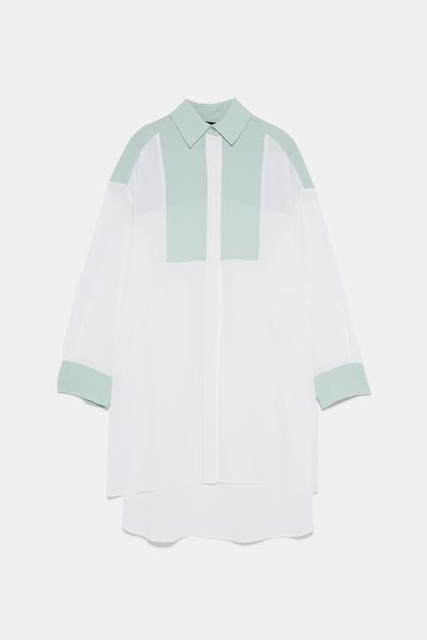 Camisa Oversize Color Block