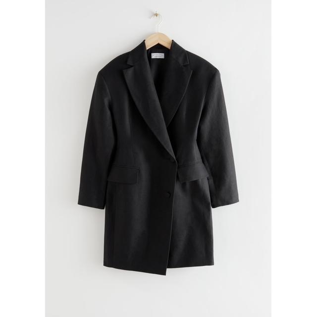Oversized Hourglass Blazer Mini Dress 