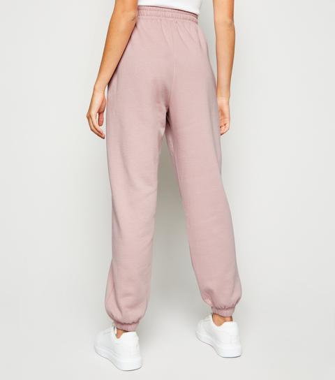light pink cuffed joggers