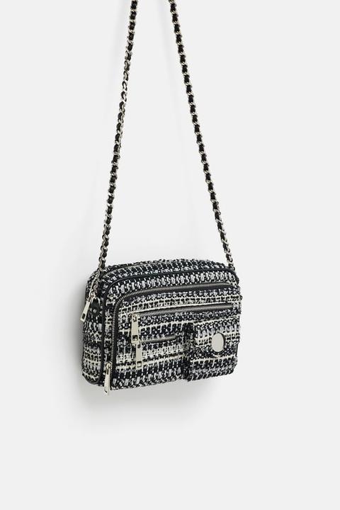 Tweed deals bag zara