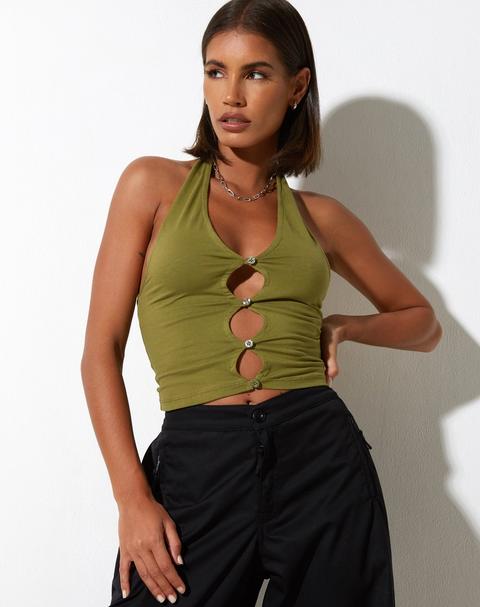 Jarisya Top In Khaki