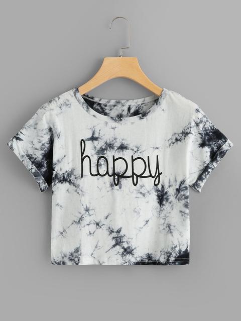 T-shirt Stampato A Lettera