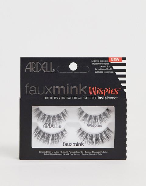Ardell Faux Mink Lashes Wispies Twin Pack-black