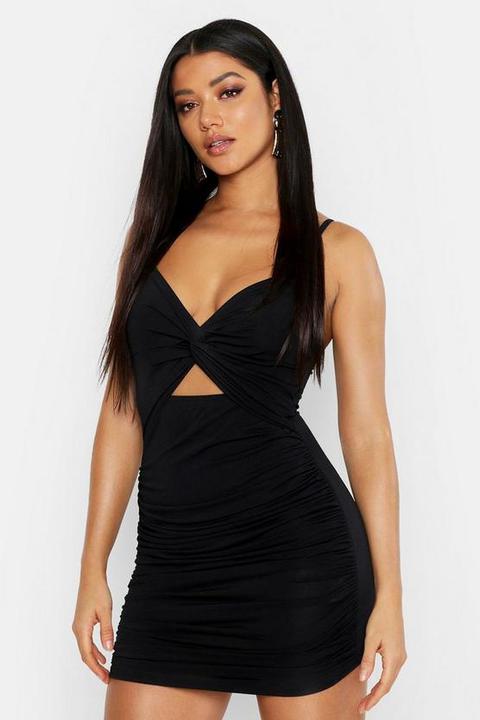 boohoo knot front dress