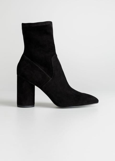 Suede Sock Boots