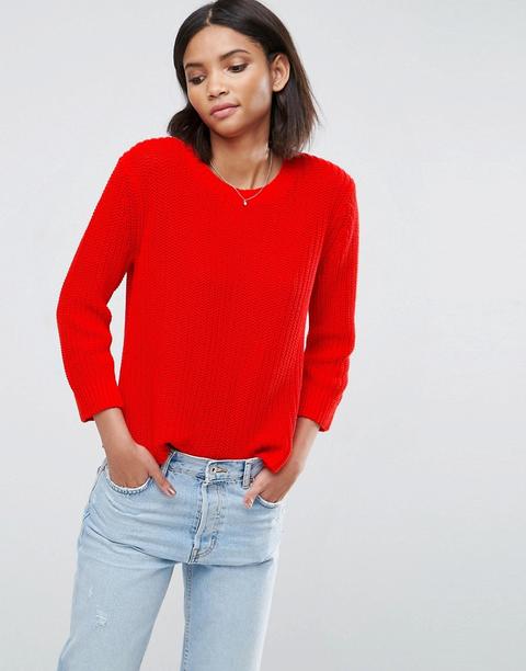 Levis - Maglione Ampio Lavorato - Rosso