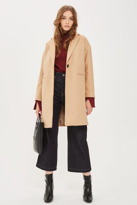 Womens Millie Relaxed Coat - Camel, Camel