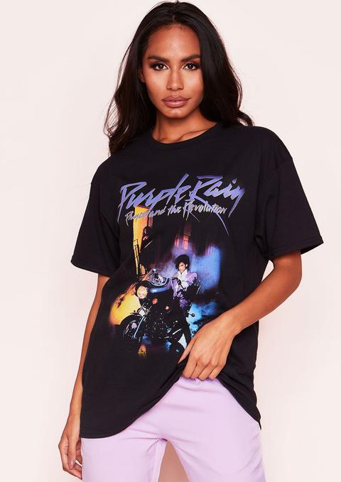 Janet Black Graphic Oversized T-shirt