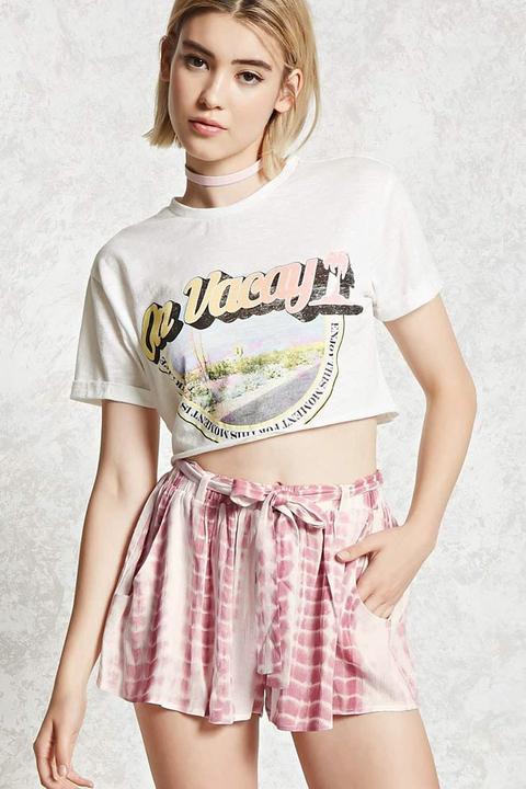 Knit Tie Dye Shorts