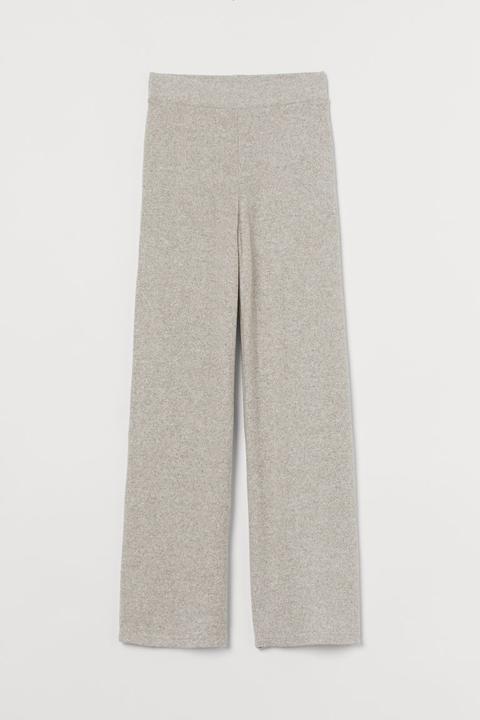 Knitted Trousers - Beige