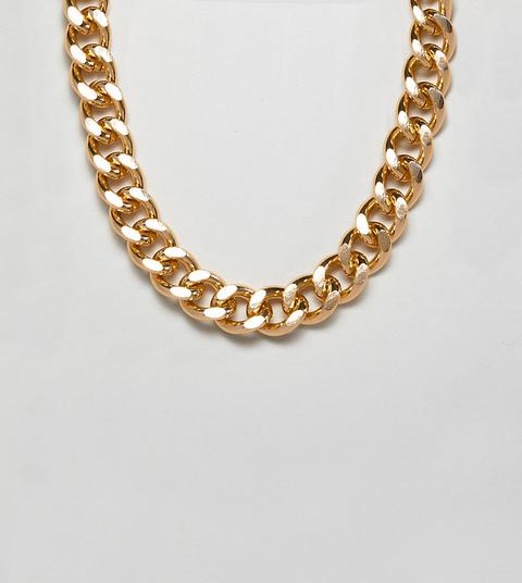 Glamorous Gold Chain Necklace - Gold