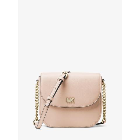 mott pebbled leather dome crossbody bag