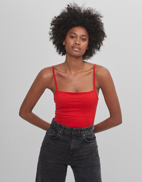 Plain Strappy Bodysuit