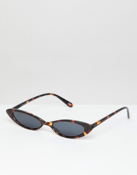 Asos Design Lunettes Yeux De Chat Tendance Marron From Asos On 21 Buttons