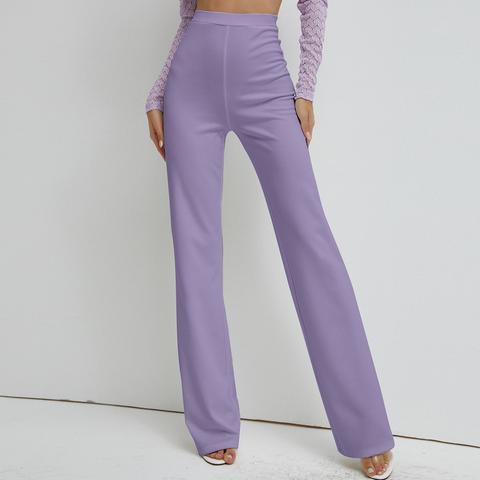 Pantalon Droit Taille Haute