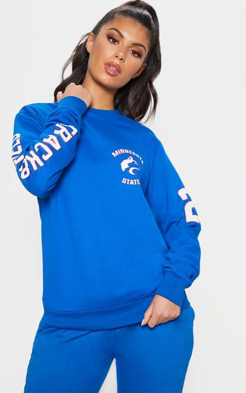 Cobalt Minnesota Slogan Oversized Sweater
