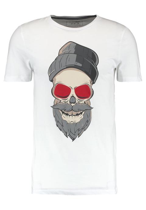 Tom Tailor Denim Skull Camiseta Print White