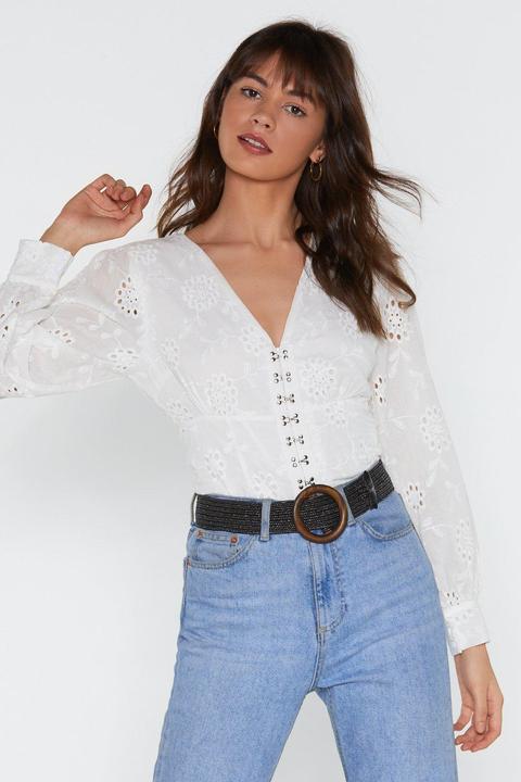 Wanna Hook Broderie Anglaise Blouse