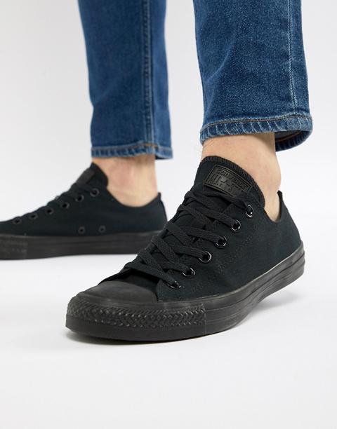 Zapatillas De Lona Negras All Star Ox M5039c De Converse-negro