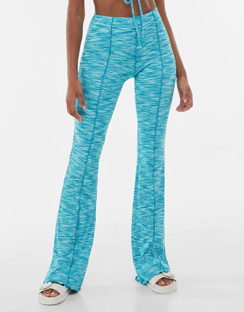 Space Dye Flare Trousers