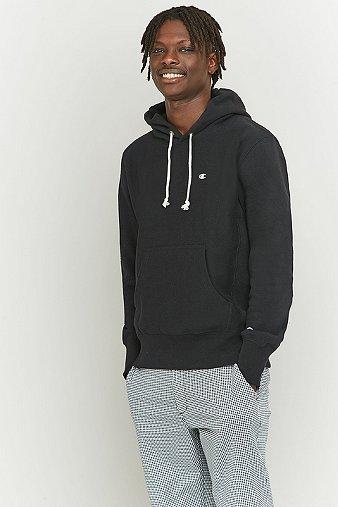 Champion Black Pullover Hoodie - Mens L